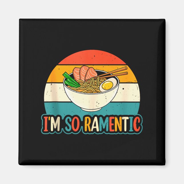 Aimant I'm So Ramentic - Matching Couple Ramen Noodles Lo (Devant)