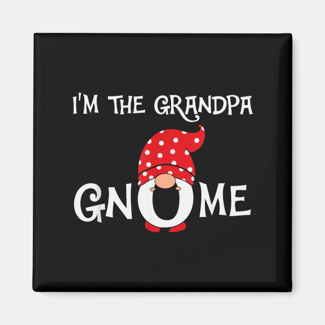 Aimant I'm The Grandpa Gnome Funny Christmas Gnome  (Devant)