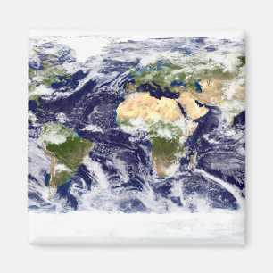 Aimant Image couleur vraie de toute la Terre