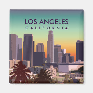 Aimant Image customisée de Downtown L.A. California