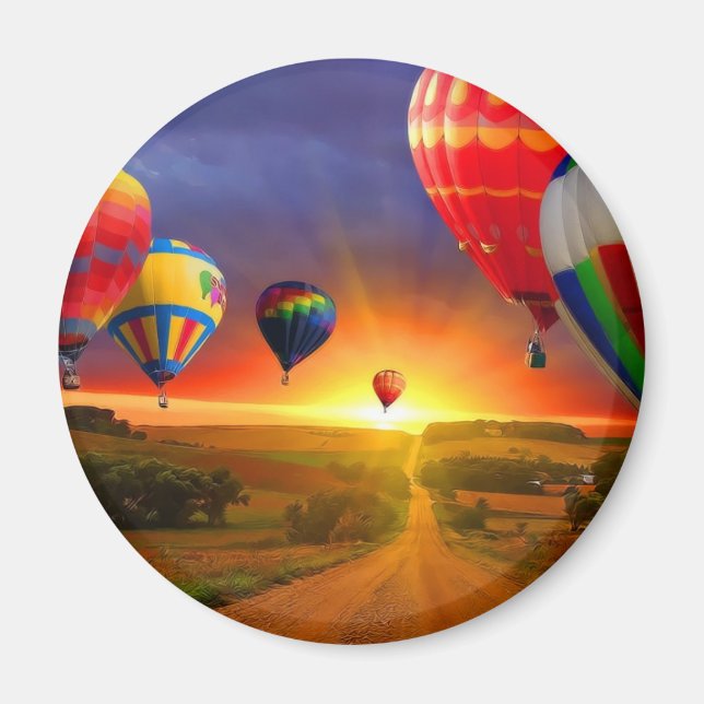 Aimant image de la montgolfière (Devant)