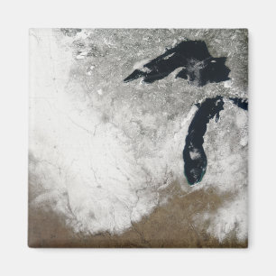 Aimant image de Vrai-couleur de neige