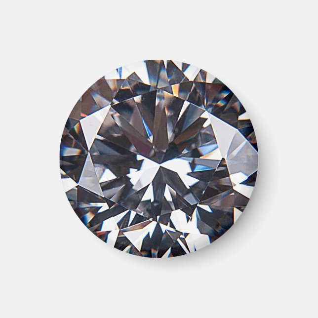 Aimant Image élégante de la gemme de diamant (Devant)