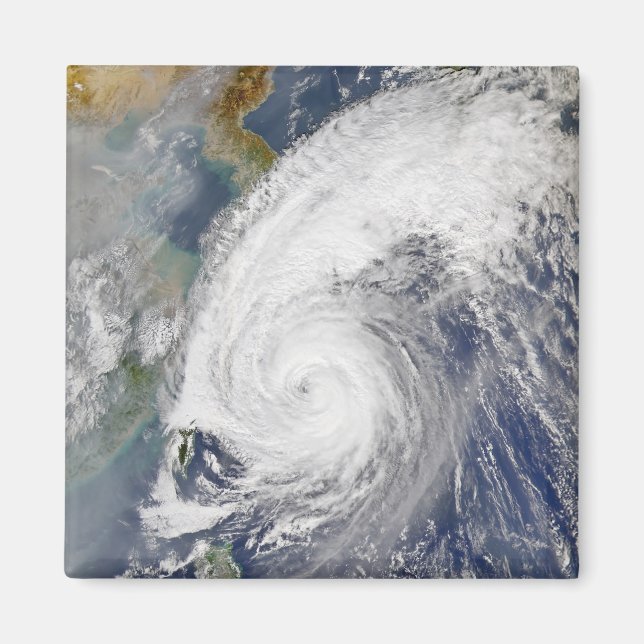 Aimant Image satellite d'un typhon (Devant)