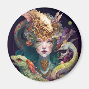 Aimant Imaginaire Art Dragon Goddess Queen