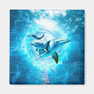 Aimant imaginaire bleu dauphin