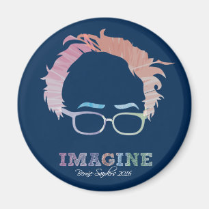 Aimant Imagine Bernie Sanders 2016 - aquarelles