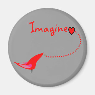 Aimant "Imaginez"---Cadeaux de John