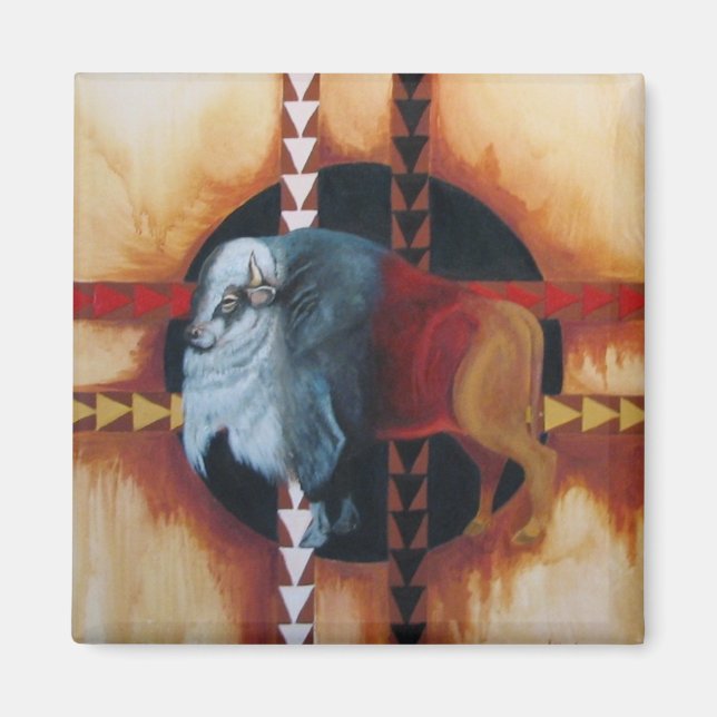 Aimant IMG_2593buffle blanc (Devant)