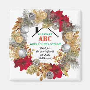 Aimant Immobilier facile comme ABC Realtor Client Noël
