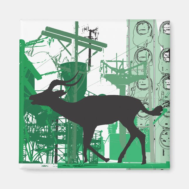 Aimant Impala Abstrait (Devant)