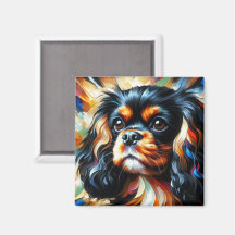 Impression acrylique de chien Cavalier King Charle