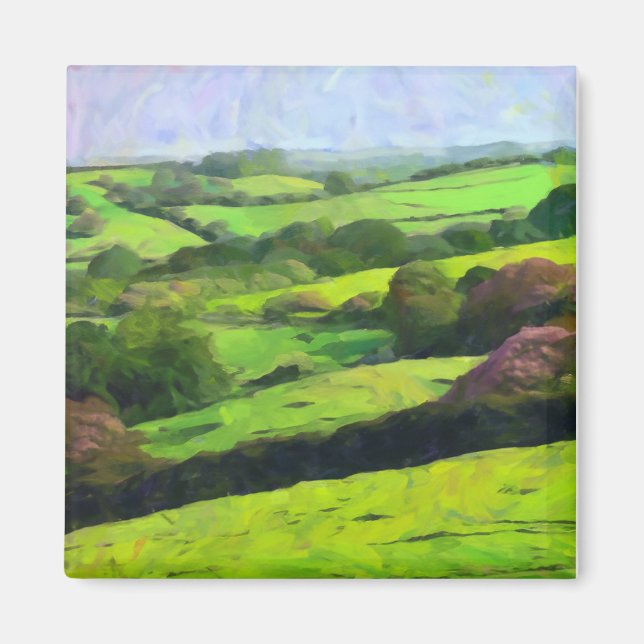 Aimant Impression en toile de Kent - Le Jardin d'Angleter (Devant)