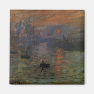 Aimant Impression Sunrise par Claude Monet, Art Vintage