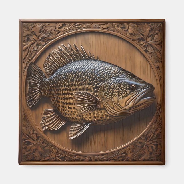 Aimant Impression textuelle 3D Australian Murray Cod, (Devant)