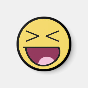 Aimant impressionnant heureux de visage