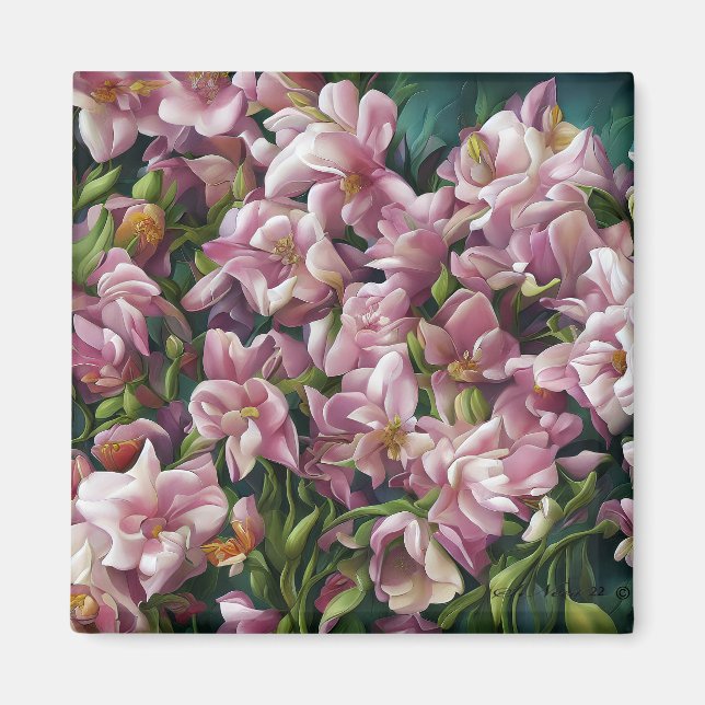 Aimant Impressions fleurs sauvages (Devant)