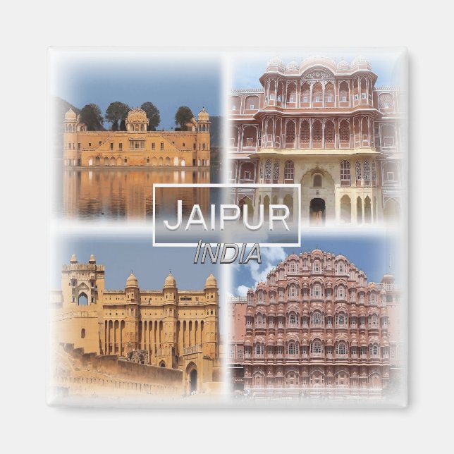 Aimant IN0032 Asie, Inde, Jaipur, réfrigérateur (Devant)