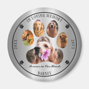 Aimant In Love Memory Photo Pet Memorial - Argent