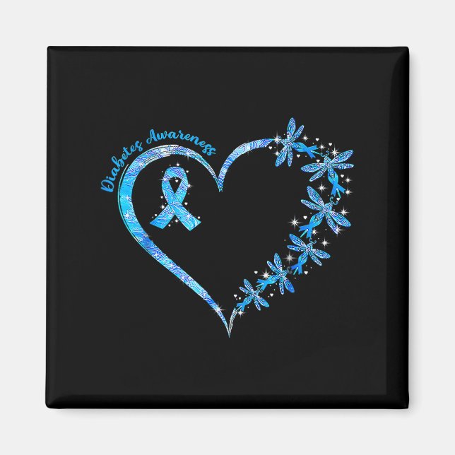 Aimant In November We Wear Blue Diabetes Awareness Love  (Devant)