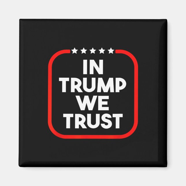 Aimant In Trump We Trust Pro-trump 2024 Conservative Patr (Devant)