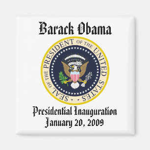 Aimant Inauguration de PRÉSIDENT OBAMA commémorative