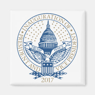 Aimant Inauguration du logo inaugural du président de Tru