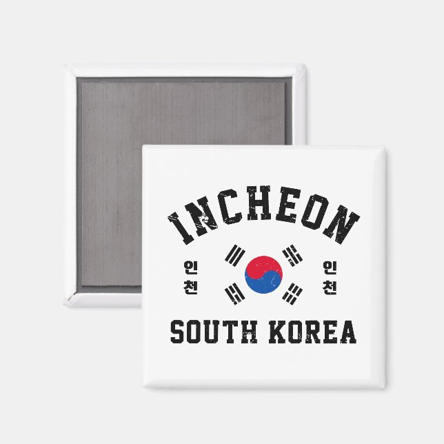 Aimant Incheon Corée du Sud (Recto/Verso)