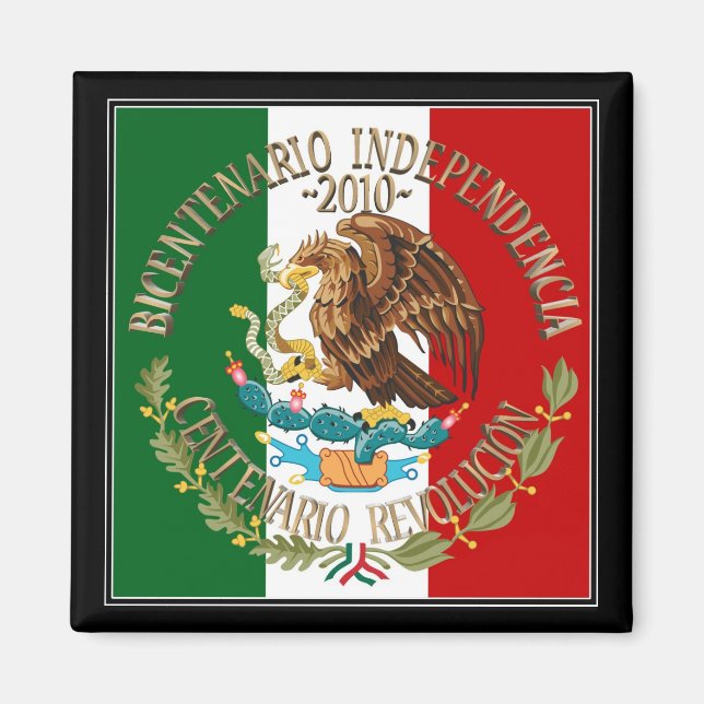 Aimant Indépendance/révolution mexicaine 2010 (Devant)