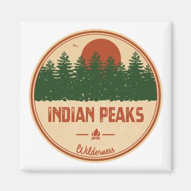 Aimant Indian Peaks Wilderness Colorado (Devant)