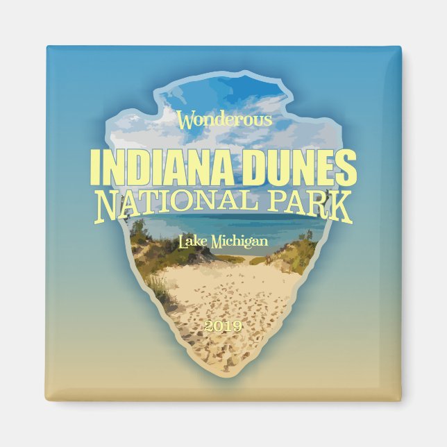 Aimant Indiana Dunes NP (pointe de flèche) (Devant)