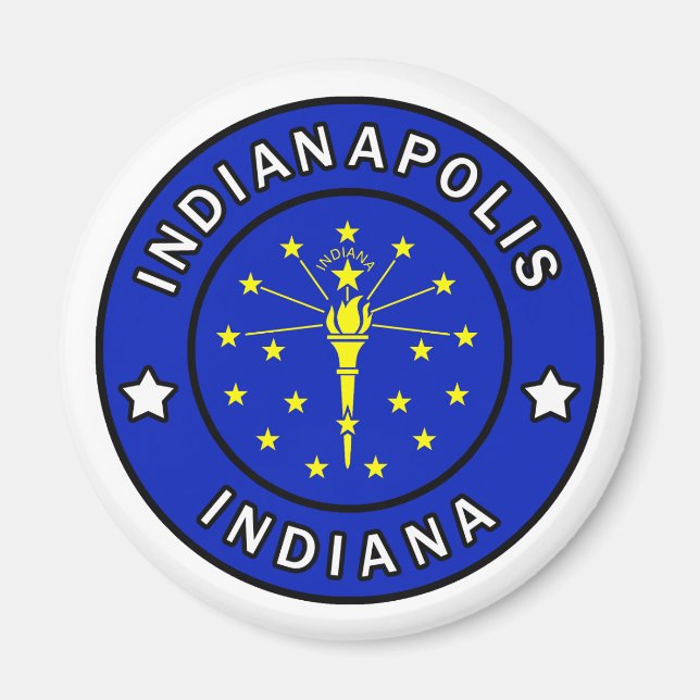 Aimant Indianapolis Indiana (Devant)