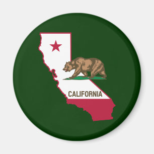 Aimant Indicateur et drapeau de Californie