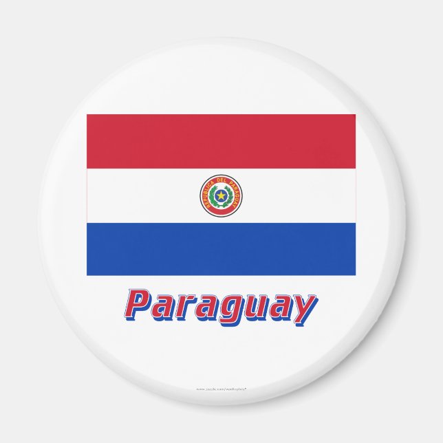 Aimant Indicateur Paraguay avec nom (Devant)