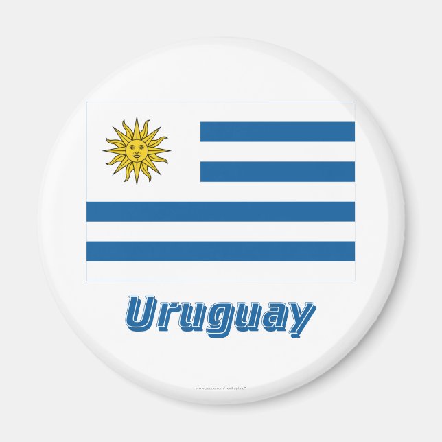 Aimant Indicateur Uruguay avec nom (Devant)