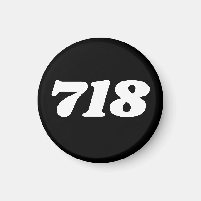 Aimant Indicatif régional 718 (New York) (Devant)