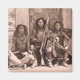 Aimant Indiens de Spokane, 1861 (photo de b/w)