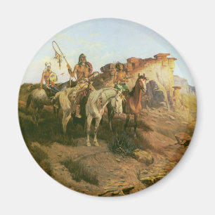 Aimant Indiens vintage, Maraudeurs de la Prairie, Seltzer