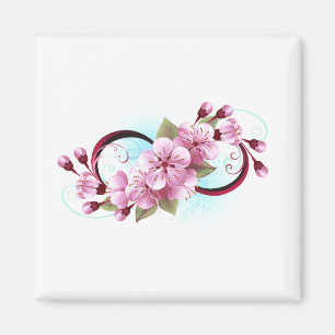 Aimant Infinité avec les fleurs Sakura