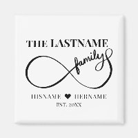 Infinity Personalized Family Name and Est. Date