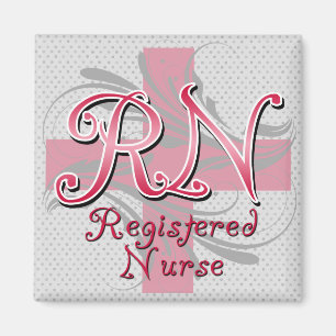 Aimant Infirmier autorisé, remous roses de croix