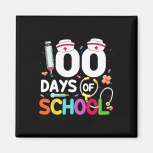 Aimant Infirmière 100 Jours D'Amour À L'École Stethoscope