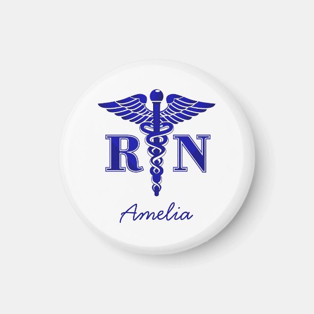 Aimant Infirmière autorisée-médecin-cadeaux-femmes-médica (Devant)