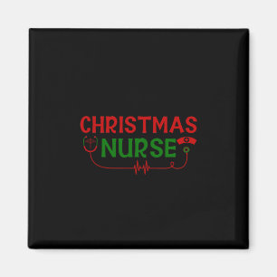 Aimant Infirmière Cadeau de Noël