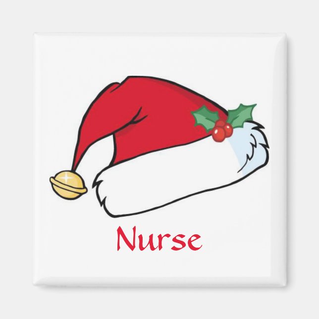 Aimant infirmière de Noël (Devant)