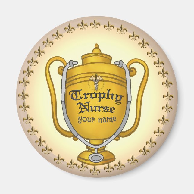 Aimant Infirmière de trophée (Devant)