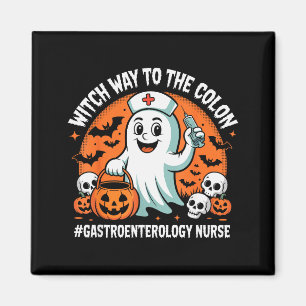 Aimant Infirmière en gastroentérologie drôle d'Halloween
