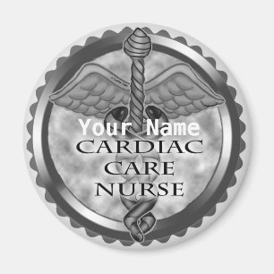 Aimant Infirmière en soins cardiaques gris