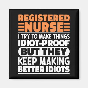 Aimant Infirmière inscrite J'Essaie De Rendre Les Choses 