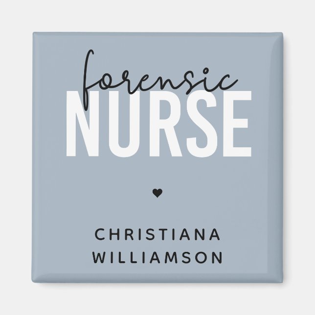 Aimant Infirmière médico-légale | Cadeaux de soins infirm (Devant)